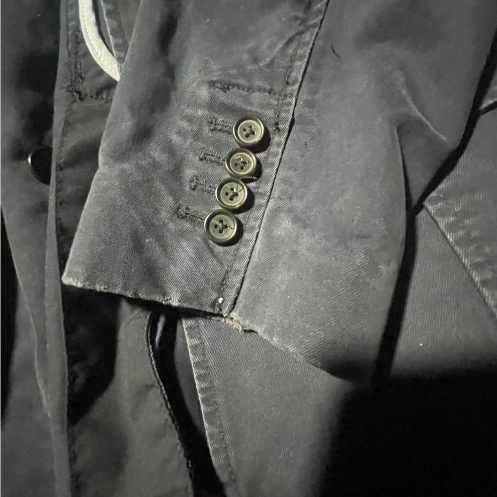 J. Crew Navy Men’s Blazer 3 Button 100% Cotton‎ Size Medium